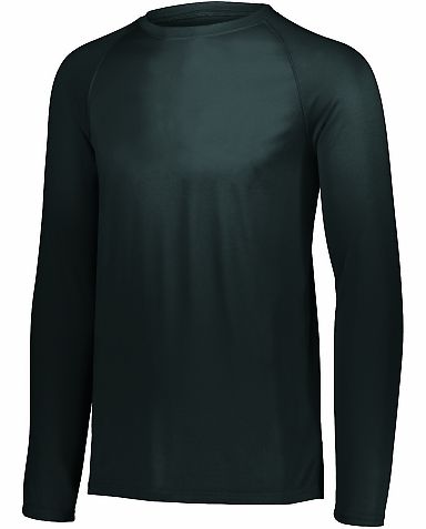 Augusta Sportswear 2796 Youth Attain Wicking Long  in Black front view