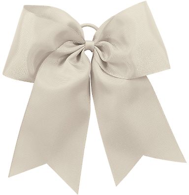 Augusta Sportswear 6701 Cheer Hair Bow in Silver grey front view