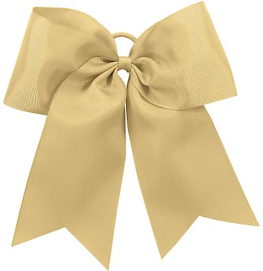 Augusta Sportswear 6701 Cheer Hair Bow in Vegas gold front view