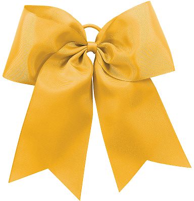 Augusta Sportswear 6701 Cheer Hair Bow in Gold front view