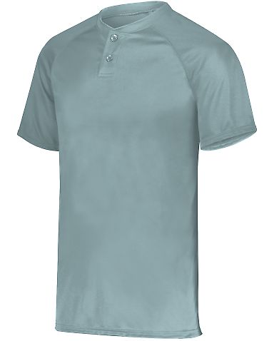 Augusta Sportswear 1566 Youth Attain Two-Button Je in Blue grey front view