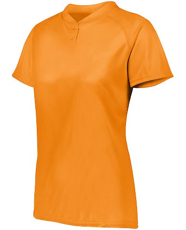 Augusta Sportswear 1567 Women's Attain Two-Button  in Power orange front view