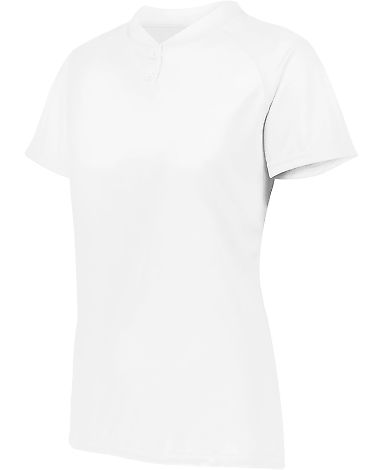 Augusta Sportswear 1567 Women's Attain Two-Button  in White front view