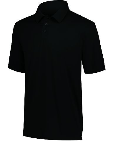 Augusta Sportswear 5018 Youth Vital Sport Shirt in Black front view