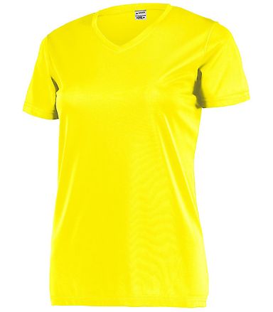 Augusta Sportswear 4792 Women's Attain Wicking Set in Electric yellow front view