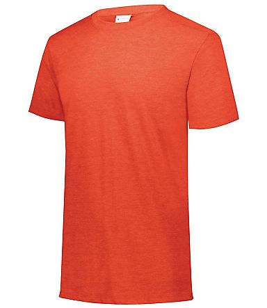 Augusta Sportswear 3065 Triblend Short Sleeve T-Sh in Orange heather front view