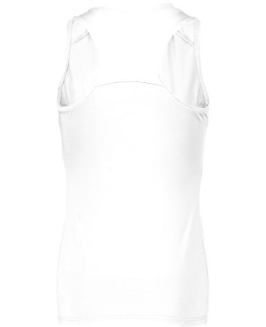 Augusta Sportswear 2436 Women's Crossover Tank Top in White/ white front view
