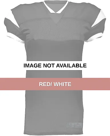 Augusta Sportswear 9582 Slant Football Jersey Red/ White front view