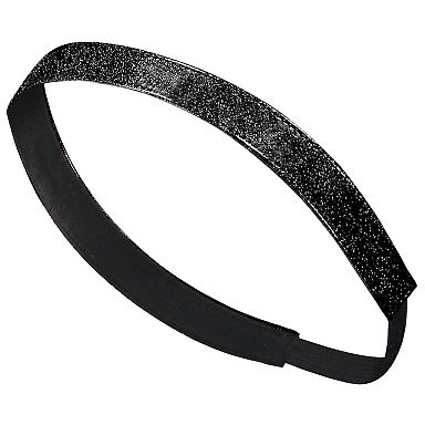 Augusta Sportswear 6703 Glitter Headband in Black front view