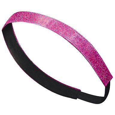 Augusta Sportswear 6703 Glitter Headband in Power pink front view