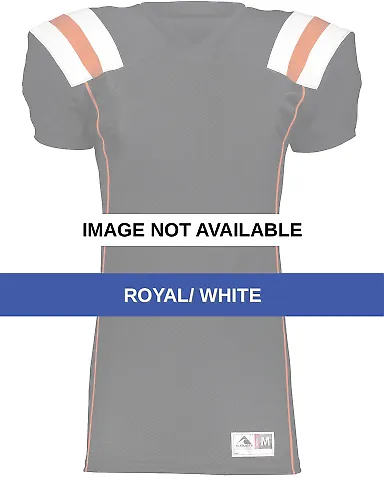 Augusta Sportswear 9580 T-Form Football Jersey Royal/ White front view