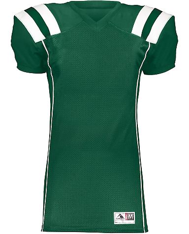 Augusta Sportswear 9580 T-Form Football Jersey in Dark green/ white front view