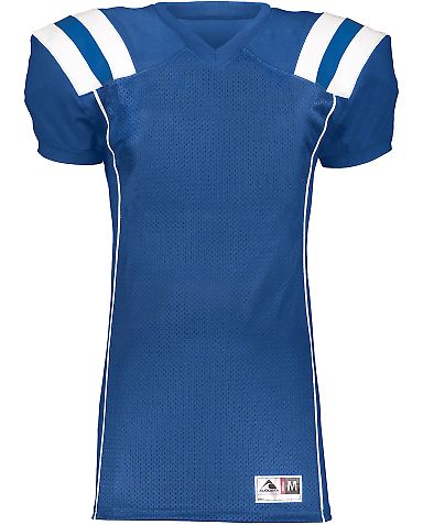 Augusta Sportswear 9581 Youth T-Form Football Jers in Royal/ white front view