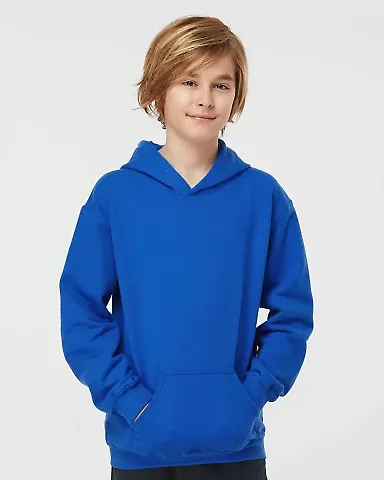 Tultex 320Y - Youth Pullover Hood in Royal front view