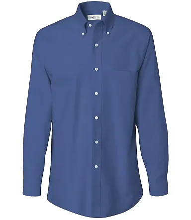 Van Heusen 13V0040 Long Sleeve Oxford Shirt English Blue front view