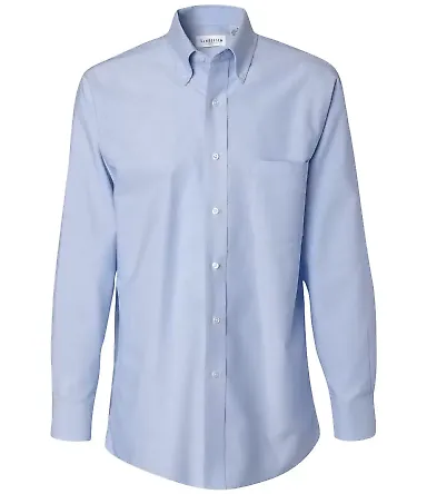 Van Heusen 13V0040 Long Sleeve Oxford Shirt Light Blue front view