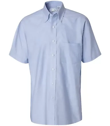 Van Heusen 13V0042 Short Sleeve Oxford Shirt Light Blue front view