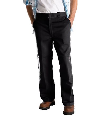 Dickies 85283 8.5 oz. Loose Fit Double Knee Work P BLACK _48 front view