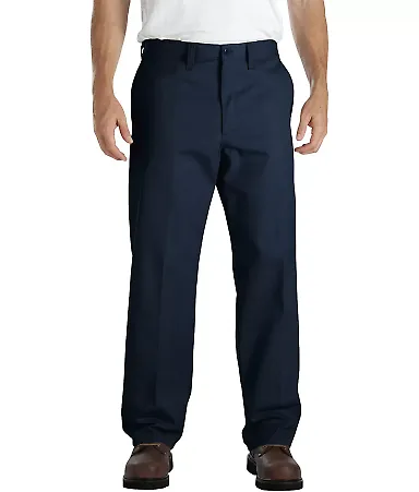 Dickies LP817 Men's Industrial Flat Front Comfort  NAVY _56 front view