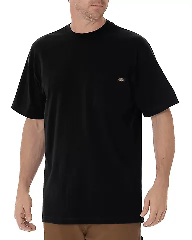 Dickies WS436 Men's Short-Sleeve Pocket T-Shirt BLACK front view