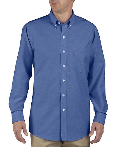 Dickies SS36T Unisex Tall Button-Down Long-Sleeve  FRENCH BLUE front view