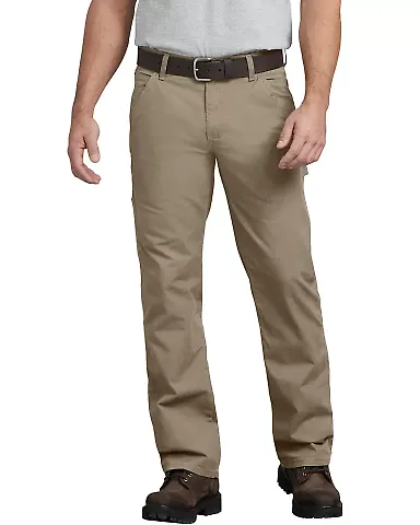 Dickies WP353 Men's FLEX Regular Fit Straight Leg RNS DSRT SND _34 front view