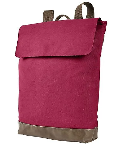 Authentic Pigment AP1922 Canvas Rucksack in Chili/ brown front view