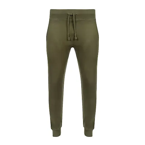 2001 Unisex Fleece Jogger  in Military green front view