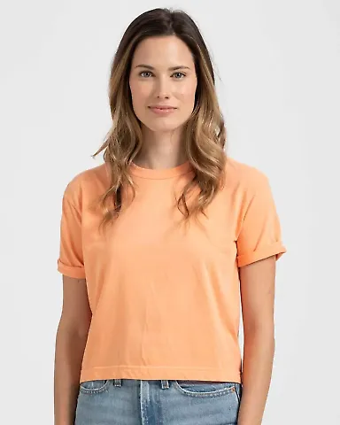 Tultex 1920 - Women's Heritage Retro Crop Top in Cantaloupe front view