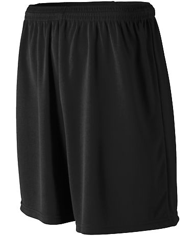 Augusta Sportswear 805 Wicking Mesh Short in Black front view