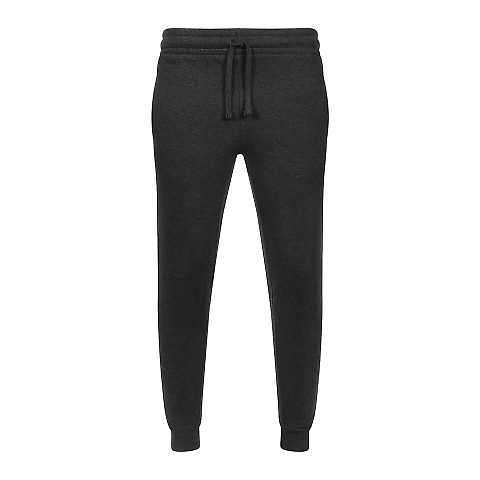 1001 Unisex Basic Jogger in Charcoal htr front view