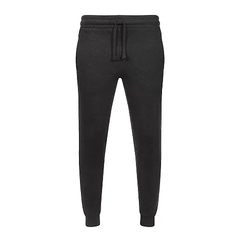 1001 Unisex Basic Jogger  in Charcoal htr front view