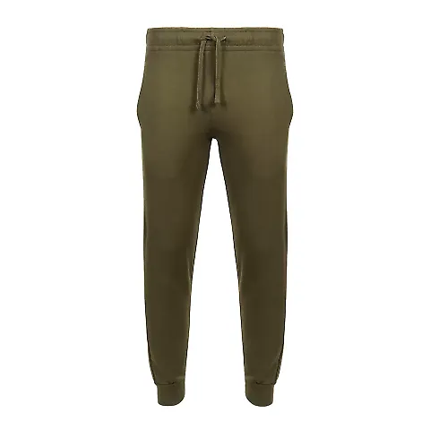 1001 Unisex Basic Jogger  in Military green front view