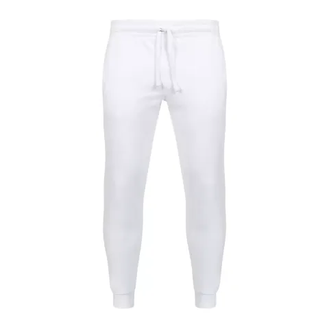 1001 Unisex Basic Jogger  in White front view