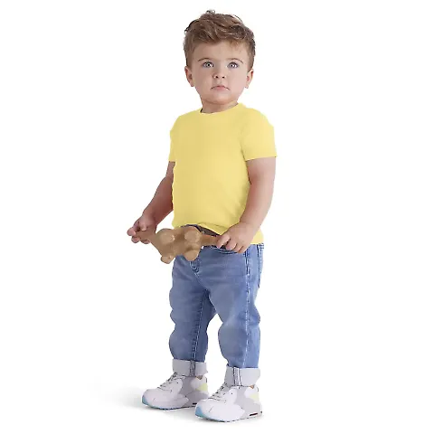 Delta Apparel 11000 Infant SS Tee in Banana front view