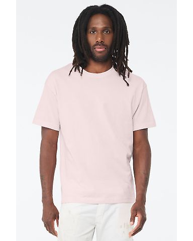 Bella + Canvas 3010 Heavyweight Street Tee in Soft pink front view