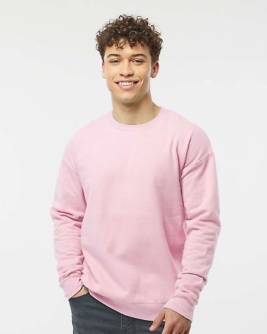 Tultex 340 - Unisex Fleece Crew in Light pink front view