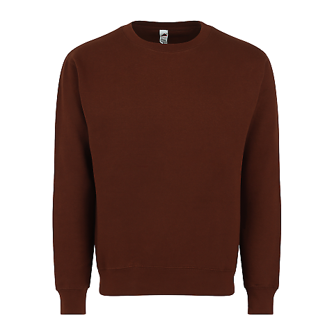 103 Unisex Crewneck Sweatshirt in Chocolate front view