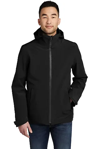Eddie Bauer EB656    WeatherEdge   3-in-1 Jacket Black/Storm Gy front view