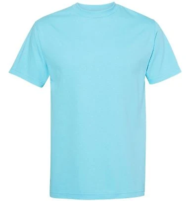 Alstyle 1301 Heavyweight T Shirt by American Appar in Pacific blue front view