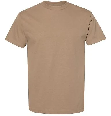 Alstyle 1301 Heavyweight T Shirt by American Appar in Safari green front view
