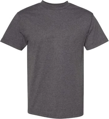 Alstyle 1301 Heavyweight T Shirt by American Appar in Heather charcoal front view