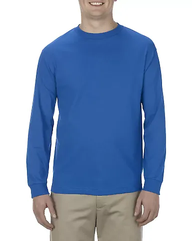 Alstyle 1304 Adult Long Sleeve T Shirt by American Royal Blue front view