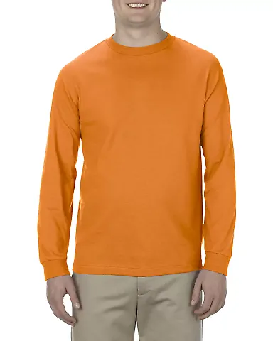Alstyle 1304 Adult Long Sleeve T Shirt by American Orange front view