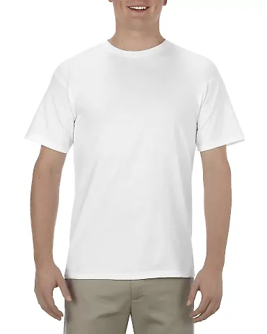 Alstyle 1701 Adult T Shirt by American Apparel White front view