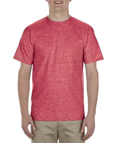 Alstyle 1701 Adult T Shirt by American Apparel Heather Red front view