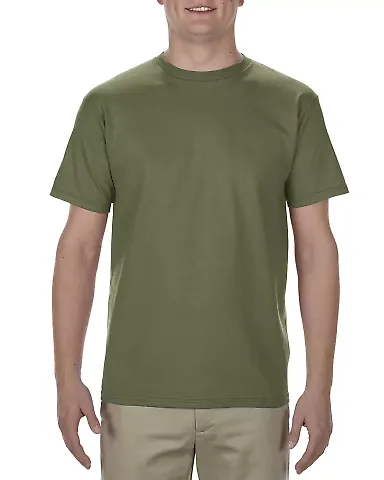 Alstyle 1701 Adult T Shirt by American Apparel Military Green front view