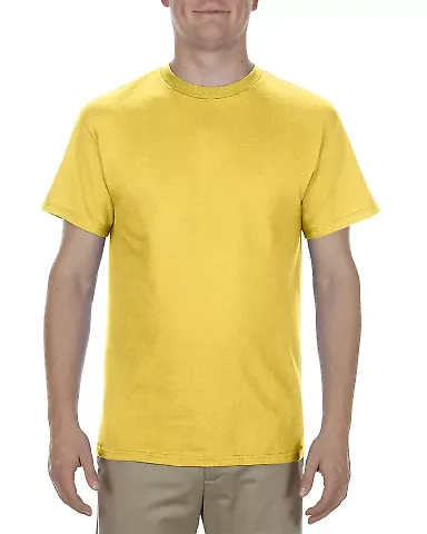 1901 ALSTYLE Adult Short Sleeve Tee Yellow front view