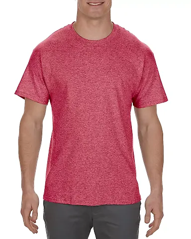 1901 ALSTYLE Adult Short Sleeve Tee Red Heather front view