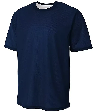 A4 Apparel  Men's Match Reversible Jersey NAVY/WHITE front view